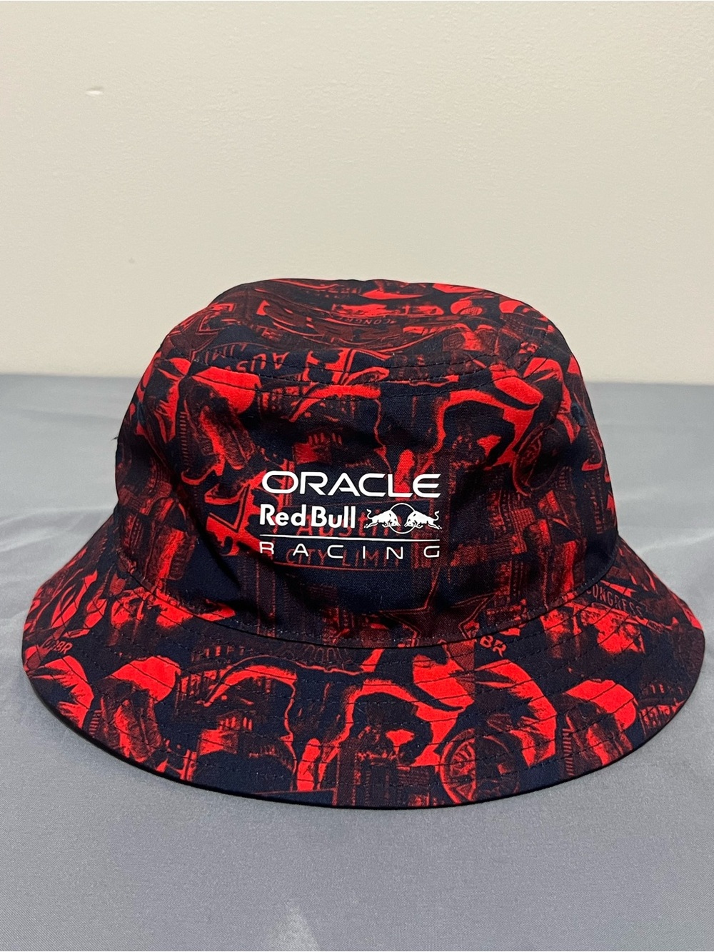 F1 Red Bull Racing Special Edition Austin GP Bucket Hat Red Size Large
